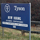 View of a sign outside a Tyson Fresh Meats production plant. Emporia Kansas, January 2020